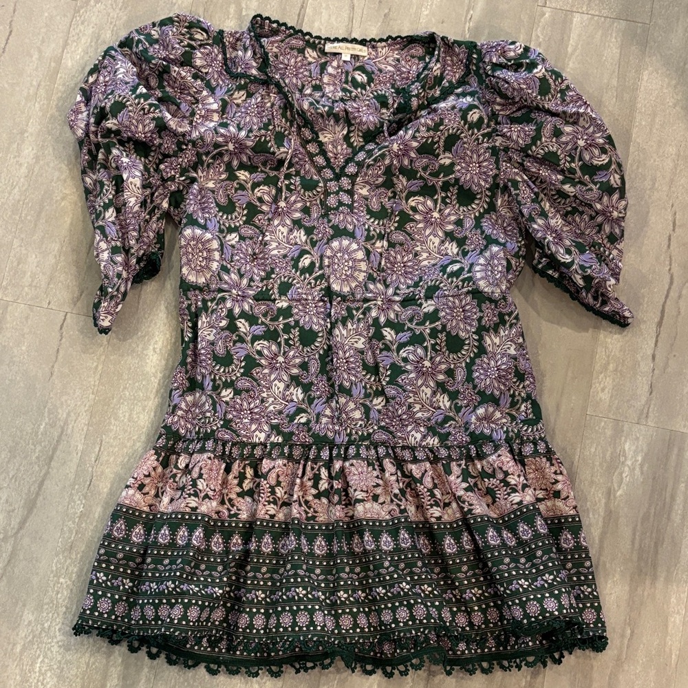 Floral Puff Sleeve Mini Dress